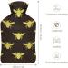 Buy Bee Silhouette Hot Water Bottle | Pain Relief & Foot Warmer | Rubber Hot Water Bag for Cold Therapy - Buy Online on GoSupps.com