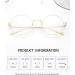 Pro Acme Retro Round Metal Frame Clear Lens Glasses - Stylish Non-Prescription Eyewear for International Shipping - Buy Online on GoSupps.com