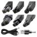 Shaver Charger 1M USB Charger Cord Replacement 1m USB To 5521 Shaver Charger Cable Shaver Power Adapter with 6 Charging Cord Heads and 1 Pc USB To 5521 Adapter for Electric Hair Clippers Razors