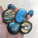 Natural Labradorite Crystal Quartz Palm Gemstones Blue Yellow Flash for Jewelry Making Home Office Decor 1 Pcs Stone Collection - Buy Online on GoSupps.com