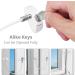 eSynic 4Pc Window Restrictors - Child Safety Locks for UPVC Windows - White Style-B - Buy Online on GoSupps.com