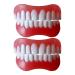Fnkdor # dentures of artificial dentures of artificial dentures cosmetic tooth protection artificial dentures false teeth veneers dentures (red one size) red one size