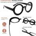 Eyekepper 4-Pack Round Reading Glasses for Women - Oversized +1.50 Readers in Mixed Colors - Stylish & Comfortable Reading Eyewear - Buy Online on GoSupps.com