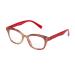 Reading Glasses Spring Hinge Bifocal readers for Women and Men Marble Red 2.0 Diopters