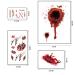 Halloween Temporary Tattoos - Realistic Fake Waterproof Bloody Wound Stitch Scar Scab - 13pcs - Buy Online on GoSupps.com