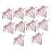 PRETYZOOM 10pcs Heart-shaped Wedding Candies Box Boxes Simple Candy Boxes Heart Shaped Sweets Boxes Love