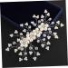 FRCOLOR Wedding Hair Comb Tiara Bridal Hair Comb Crystal Hair Comb Wedding White Soft Chain Bride Bride Comb - Buy Online on GoSupps.com