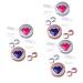 Healeved 6 Pcs Contact Lens Case Mirror Foil Holder Replaceable Travel PP