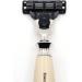 Edwin Jagger R357AMZ Classic MACH 3 Razor - Nickel-Plated Manual Shaving for Men & Women - Ivory Imitation Plastic Handle - Buy Online on GoSupps.com