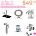 Premium Shower Enema Kit - Enema Nozzle & 59" Hose - Ideal Shower Douche Attachment for Men & Women - Buy Online on GoSupps.com