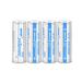 18500 Rechargeable li-ion Battery 3.7V 1400Mah Batteries for LED Torch Falshlight 4pcs 18 * 50mm