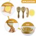 LUOZZY Silicone Baby Hair Brush and Comb Set - Gentle Bath Brush for Babies - Buy Online on GoSupps.com