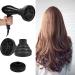 Portable Travel Hair Diffuser & Airflow Concentrator - Black, Ideal for Curly or Wavy Hair Styling - Buy Online on GoSupps.com