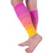Doc Miller Compression Calf Sleeve for Men & Women - Medical Grade 20-30mmHg Support for Running & Recovery | Large Size Pink/Peach/Yellow - 1 Pair - Buy Online on GoSupps.com