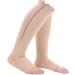 Zipper Compression Stockings for Men & Women - Open Toe Knee-High Socks for Varicose Veins & Pregnancy - Medical Grade Support (L/XL Skin) - Buy Online on GoSupps.com