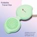 Arthaxi Mini Hair Brush with Mirror - Portable Travel Size Folding Hairbrush in Green - Buy Online on GoSupps.com