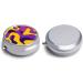 Portable 3 Compartment Pill Box - Travel-Friendly Medicine Organizer in Yellow & Purple - Ideal for Handbag & Pocket - Buy Online on GoSupps.com