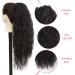 BETHANY 26 Inch Curly Drawstring Ponytail Extension - Synthetic Long Wavy Clip in Hair Extension for Women (Natural Black) - Buy Online on GoSupps.com