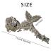 Rose Shape Silver Hair Claw Clip - Nonslip Metal Hair Catch for Thin & Thick Hair - Gold Hairpin Accessory for Women - Buy Online on GoSupps.com