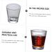 Zerodeko Glass Cup 2pcs Home Durable Office Milk Latte Multi-Functional Thicken Practical Cup Coffee Glass Drinking Whitex2pcs 6.8X6CMx2pcs - Buy Online on GoSupps.com