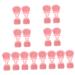 minkissy 32 Pcs Rabbit Ears Facial Brush Silicone Exfoliating Brush Hair Scalp Massager Facial Cleansing Pads Hand Held Massager Face Scrub Cleansing Brush Household Miss Silica Gel Pink Light Pinkx8pcs 7.5x7.5cmx8pcs