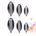 Solustre 6-Piece Banana Hair Cap Clip Set | Slide-Resistant Hair Accessories for Women & Girls - Black - Buy Online on GoSupps.com