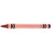 MinifigFans 50 Red Crayons Bulk - Single Color Crayon Refill - Regular Size 5/16 x 3-5/8
