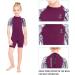 Kids Neoprene Wetsuit Shorty 2.5MM Thermal Swimsuit for Girls Boys - Youth Diving Suit for Snorkeling and Water Sports - Purple, XX-Large - Buy Online on GoSupps.com