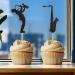 Morndew 24 PCS Black Glitter Saxophone and Player Cupcake Toppers for Kids Music Themed Party Children Birthday Party Baby Shower Wedding Party Decorations - Buy Online on GoSupps.com