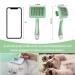 Self-Cleaning Cat Brush & Pet Brush - Gentle Undercoat Removal for All Fur Types (Green) - Buy Online on GoSupps.com
