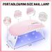 AOKITEC Mini UV LED Nail Lamp - Portable USB Nail Dryer for All Gel Nails - Compact Mouse Design (Pink) - Buy Online on GoSupps.com