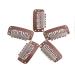 100 Pieces Wig Clips - Kamm Clips Tress Clips & Snap-Clip U-Form Metal Clips for Wig & Hat Fastening - Black & Dark Brown - Buy Online on GoSupps.com