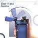 Opard 600ml Sport Drinking Bottle - BPA-Free Tritan Water Bottle for Kids & Fitness - One-Click Open Sieve Included - Lightweight Durable Plastic for School Biking & Sports - Blue - Buy Online on GoSupps.com