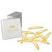HAARallerliebst hair clips oval (10 pieces | shiny gold | approx. 6 cm) including box for storage (box color: white)