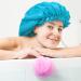 Jumbo Shower Caps Set - Waterproof Extra Large Caps for Women & Girls (Black/Blue/Pink/Purple) - Blank Pattern Design - Buy Online on GoSupps.com