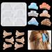 iSuperb Hair Clip Molds Hair Claw Clips Epoxy Molds with 6 pcs Metal Hair Clips Silicone Molds Hairpin Molds for DIY Jewelry Women Thin Hair (Hair Clip Molds)