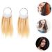FOMIYES 2 Sets Hair Color Hair Scrunchies Hair Dye Human Hair Color Hair Color Sample Ring Hair Sample for Testing Color Hair Color Testing Tool Hair Color Chart Real Hair Wig - Buy Online on GoSupps.com