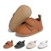 Sonsage Infant Baby Boys Girls Oxford Shoes Pu Leather Lace-Up Anti-Slip Trainer Soft Rubber Sole Toddler First Walking Sneakers 0-6 Months C Brown
