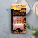 Halloween Press on Nails Medium Length Fake Nails Acrylic Nails Pumpkin Black Flame Cross Head Design Nails Fake Nails Glue for Women and Girls The Most Fashionable Nail Decoration - Buy Online on GoSupps.com