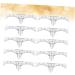 Baluue 10pcs Set Eyebrow Stencil Microblading Eyebrow Ruler Brow Ruler Sticker Eyebrow Template White - Buy Online on GoSupps.com