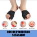 DNSHAN 1Pair Bunion Corrector Toe Separator Bunion Relief Protector Sleeves Silicone Bunion Pad Protector for Hallux Valgus Hammer Toes Day Night Support (Black L) - Buy Online on GoSupps.com