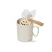 Two's Company Cable Knit Pattern Mug 18 fl oz Ceramic with 6 Snowman Marshmallow Toppers
