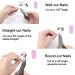 Portable Stainless Steel Acrylic Nail Clipper for False Nail Art - Black - Buy Online on GoSupps.com