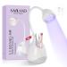 Saviland Rechargeable Nail Led Lamp - 36W Mini U V Light for Gel Nails with Nail Brush Holder Gel X Nail Lamp and Flash Cure Light for Nails Portable U V Lamp for Resin Curing for Home DIY Nail Salon