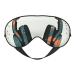 Headphone Pattern Printed Soft Eye Mask Zero Eye Pressure Sleeping Eye Mask Travel Blackout Eye Mask