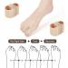 Silicone Toe Extensor Hallux Valgus Correction - 2 Pack Gel Large Toe Spacers | Double-Hole Orthosis for Bunions & Overlapping Toes - Unisex - Buy Online on GoSupps.com