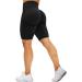 Mesing cycling pants sports pants women short scrunch butt shorts hot pants opaque push -up short leggings for gym sport yoga workout m b black