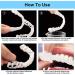 Xzlzmd Pebbles Dentures - Cosmetic Upper & Lower Veneers for Immediate Repair of Cracked/Missing Teeth - 6 Pairs of Prosthesis - Buy Online on GoSupps.com