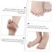FRCOLOR Silicone Bunion Toe Spreader & Separator - 2 Pairs, Five Toe Splitter, Toe Adjuster, Stretchers for Bunions - Little Toe Protectors - White x2pcs - Buy Online on GoSupps.com