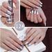 Wishwin Mirror Effect Nail Polish 8 Color UV LED Metallic Shiny Metal Nail Art Gels Nail Art Tool 18ml - Buy Online on GoSupps.com